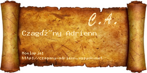 Czagány Adrienn névjegykártya