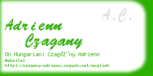 adrienn czagany business card